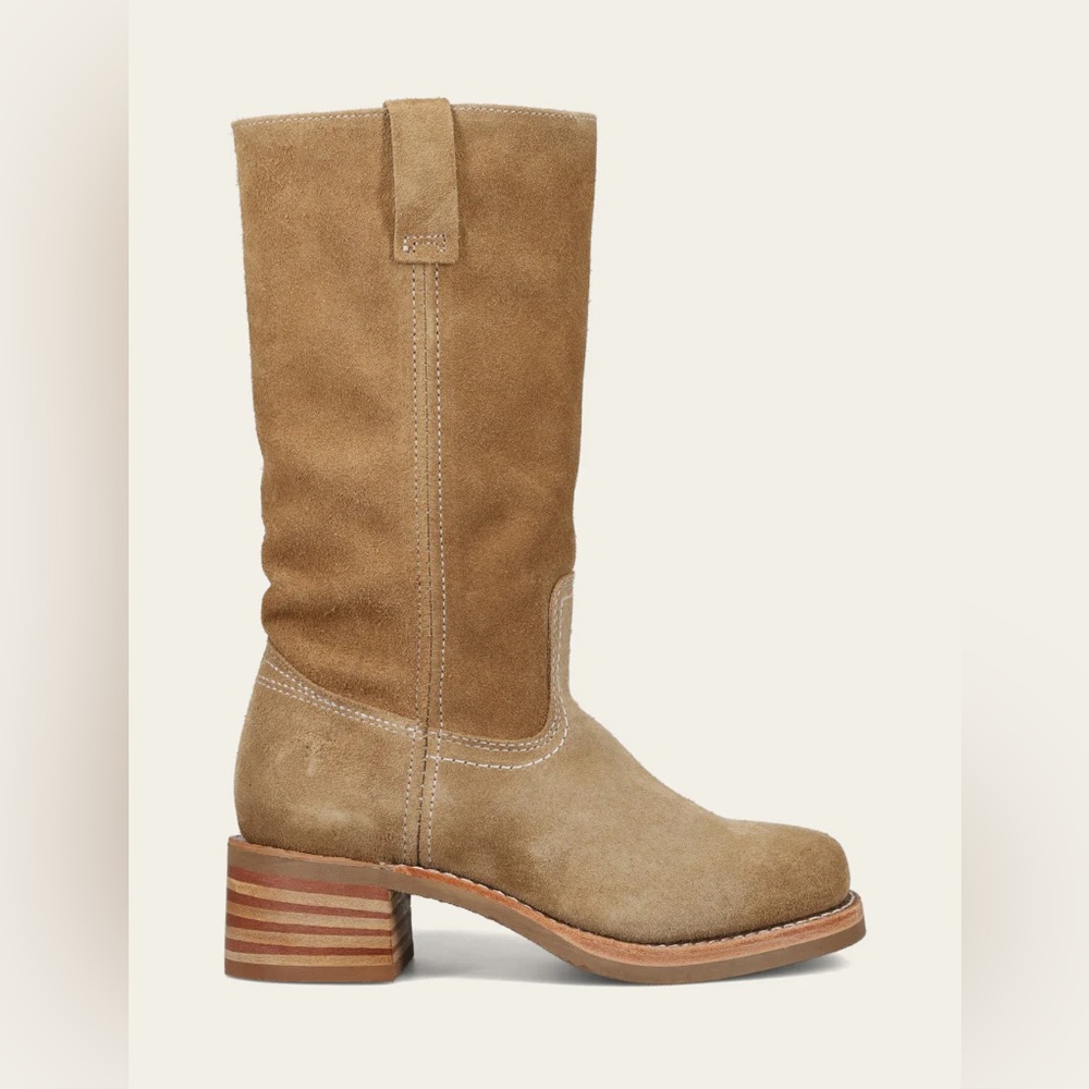 Frye Campus 12r - Tan Buck Knee-High Boots - NWT & Box - Size 7.5